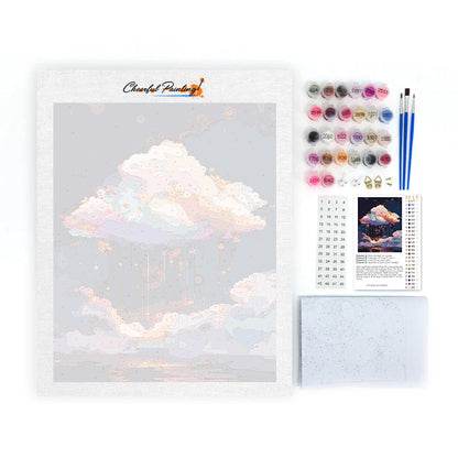 Sueño floral galáctico - Pintura por números