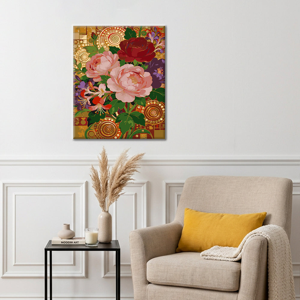 El sueño floreciente de Klimt - Pintura por números