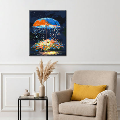 Jardín de sombrillas estrelladas - Pintura por números