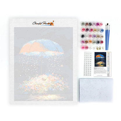 Jardín de sombrillas estrelladas - Pintura por números