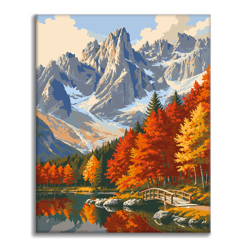 Reflejo otoñal – Pintura por números