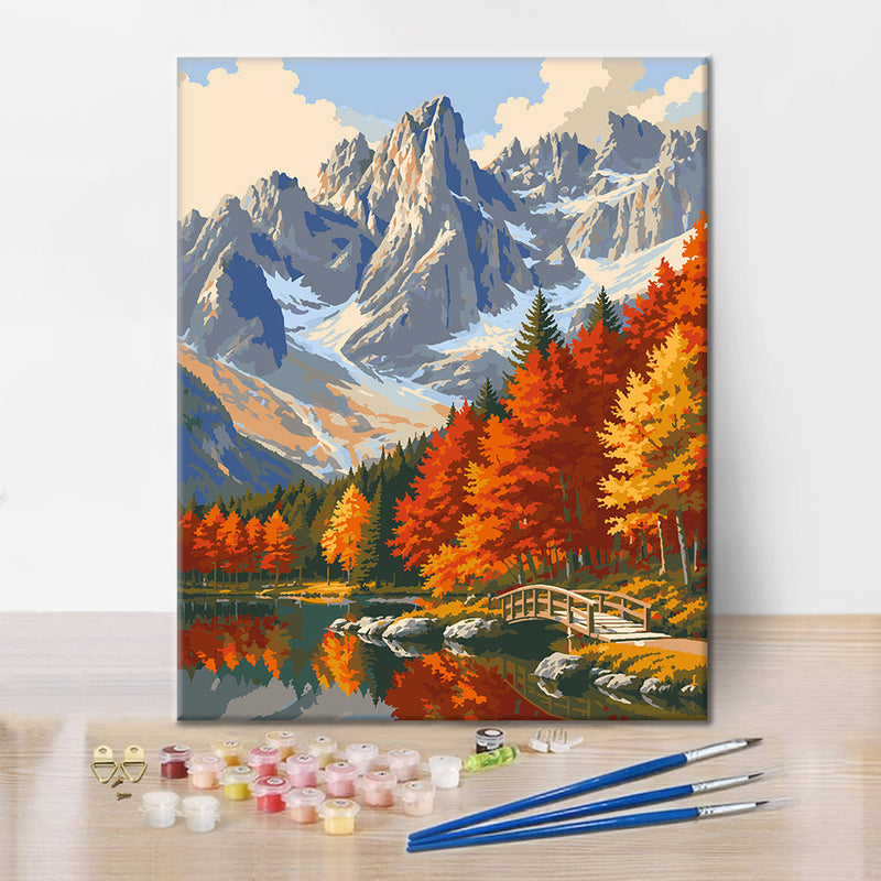 Reflejo otoñal – Pintura por números