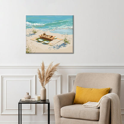 Té junto a la playa – Pintura por números