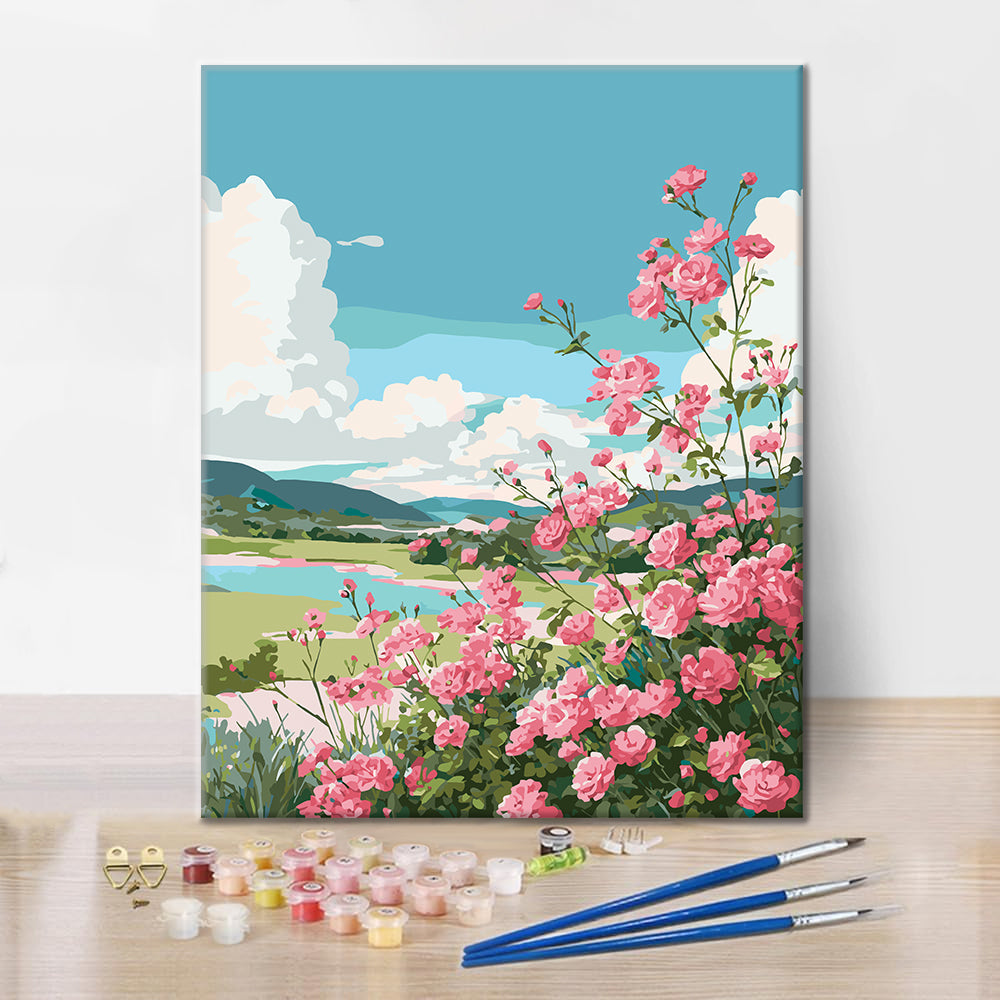 Vista florida – Pintura por números