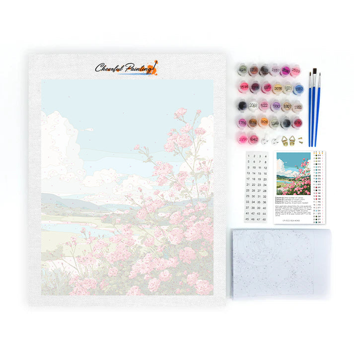 Vista florida – Pintura por números