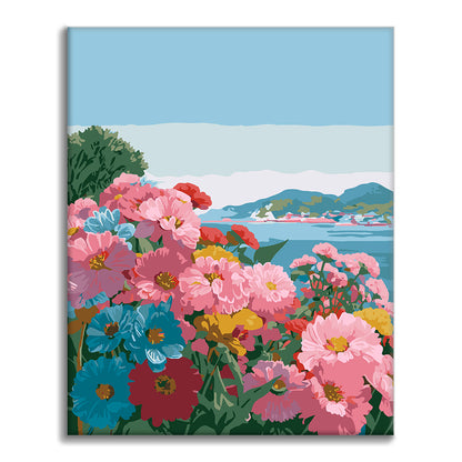 Flores costeras – Pintura por números