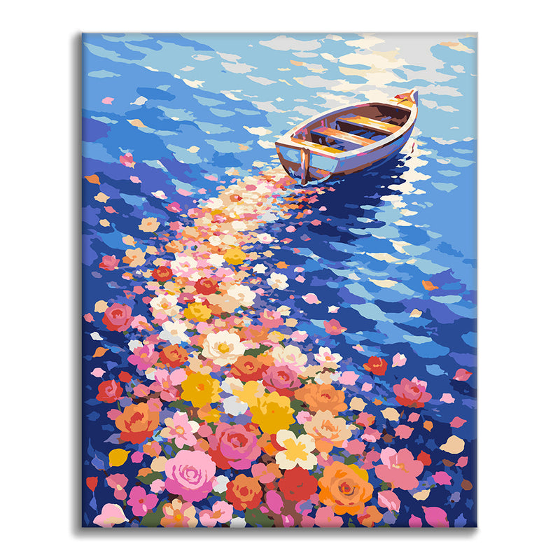 Viaje por el campo de flores – Pintura por números