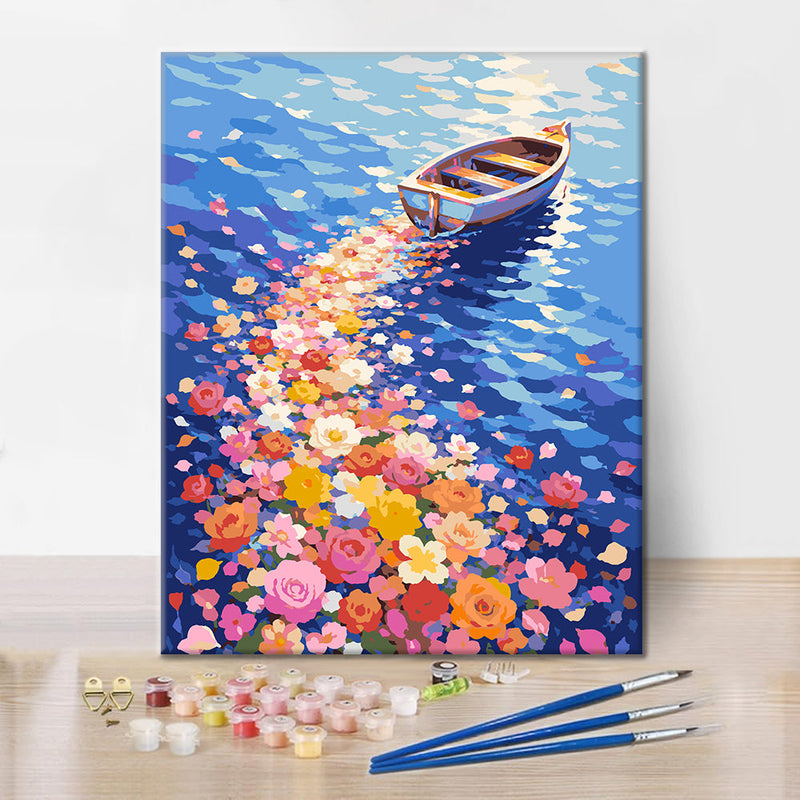 Viaje por el campo de flores – Pintura por números