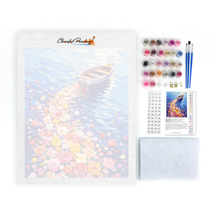 Viaje por el campo de flores – Pintura por números