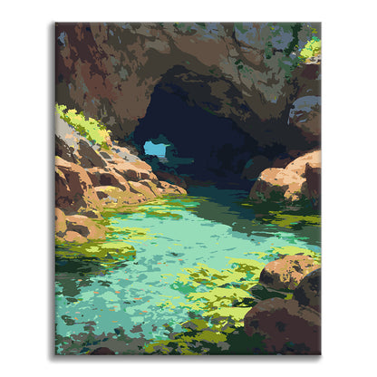 Cala escondida – Pintura por números