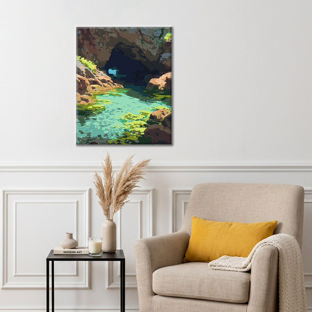 Cala escondida – Pintura por números
