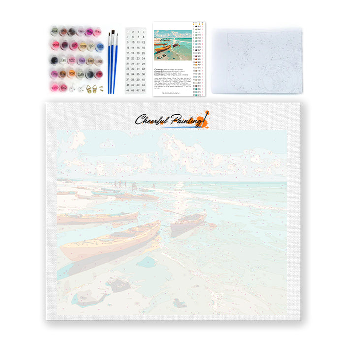 Serenidad en kayak – Pintura por números