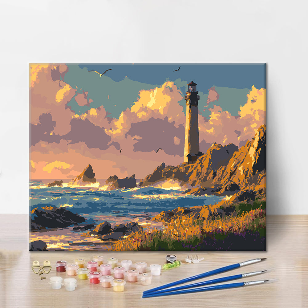Resplandor del faro – Pintura por números