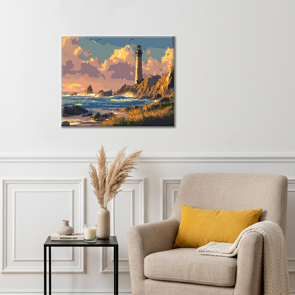 Resplandor del faro – Pintura por números