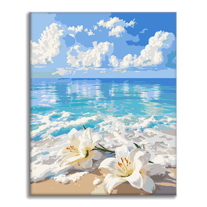 Playa de lirios – Pintura por números