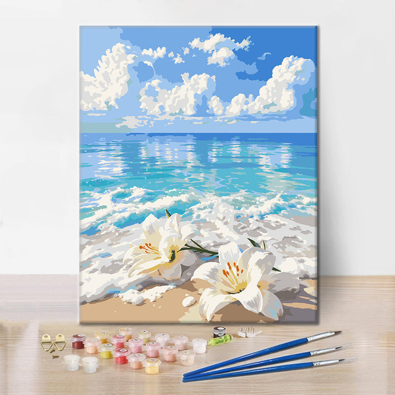 Playa de lirios – Pintura por números