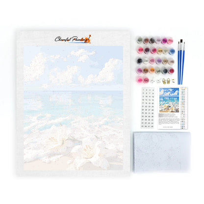 Playa de lirios – Pintura por números