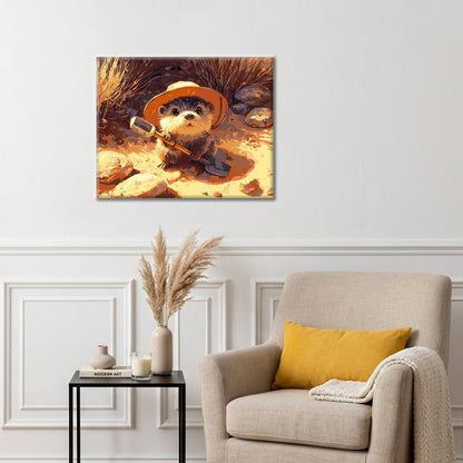 Pequeña excavadora de playa – Pintura por números