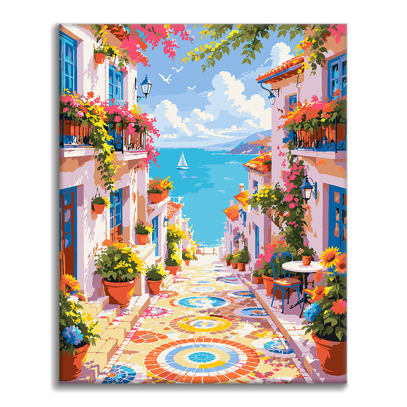 Mosaico mediterráneo – Pintura por números