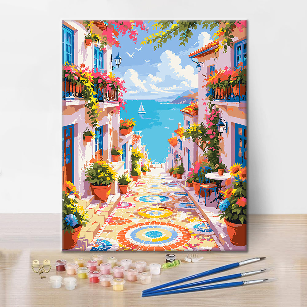 Mosaico mediterráneo – Pintura por números