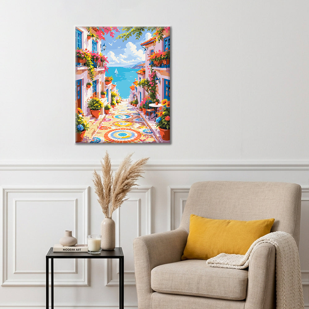 Mosaico mediterráneo – Pintura por números