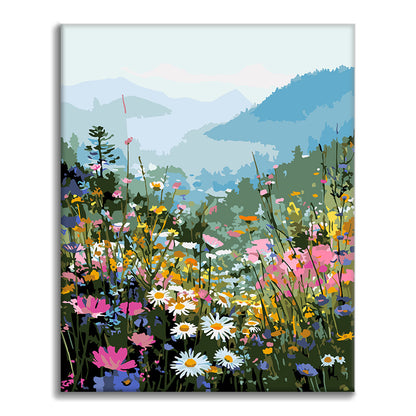 Floración de montaña – Pintura por números