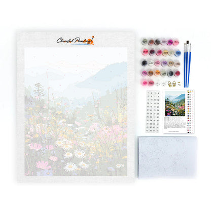 Floración de montaña – Pintura por números