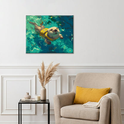 Baño juguetón – Pintura por números