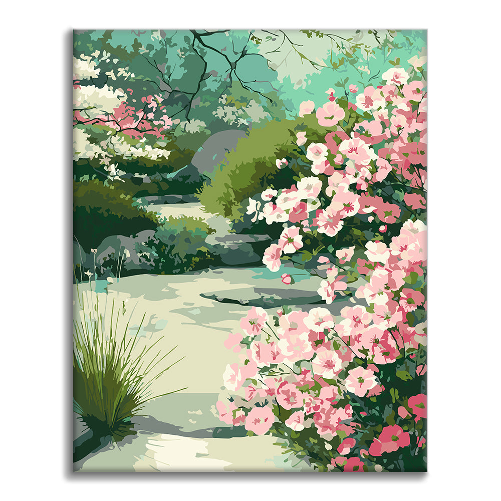 Jardín tranquilo – Pintura por números