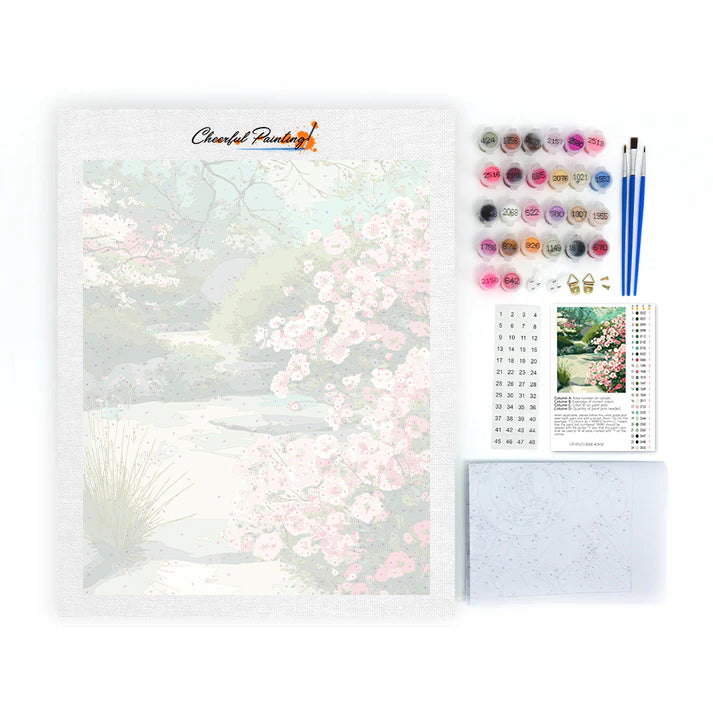 Jardín tranquilo – Pintura por números