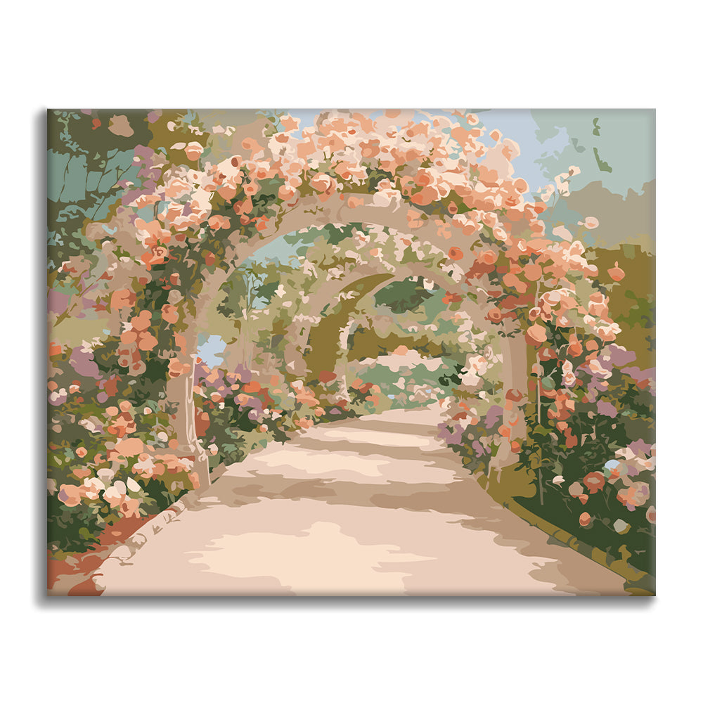 Arco de rosas – Pintura por números