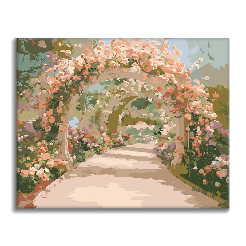 Arco de rosas – Pintura por números