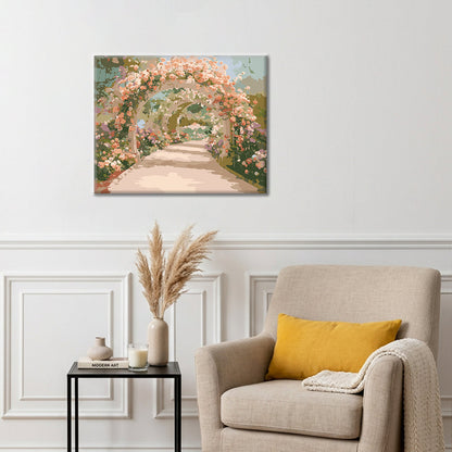 Arco de rosas – Pintura por números
