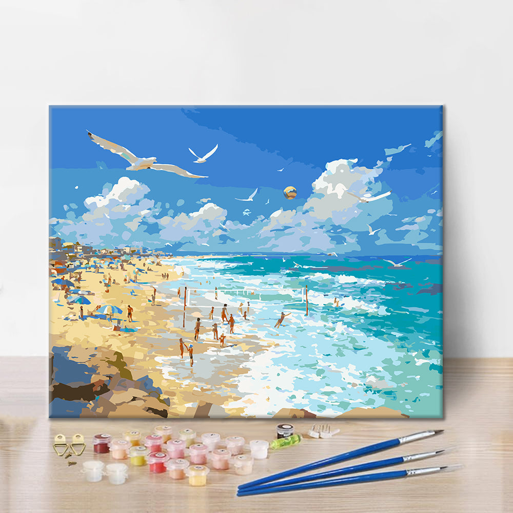 Serenidad junto al mar – Pintura por números