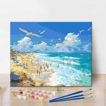 Serenidad junto al mar – Pintura por números