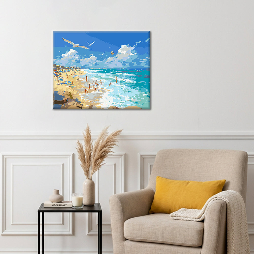 Serenidad junto al mar – Pintura por números