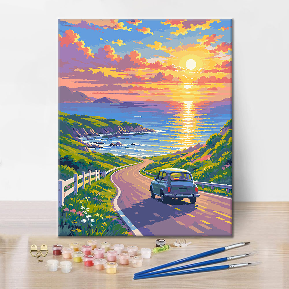 Viaje a la costa – Pintura por números