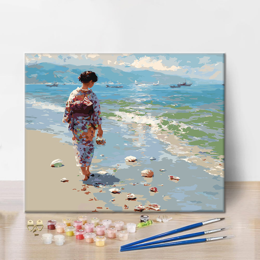 Paseo por la orilla – Pintura por números