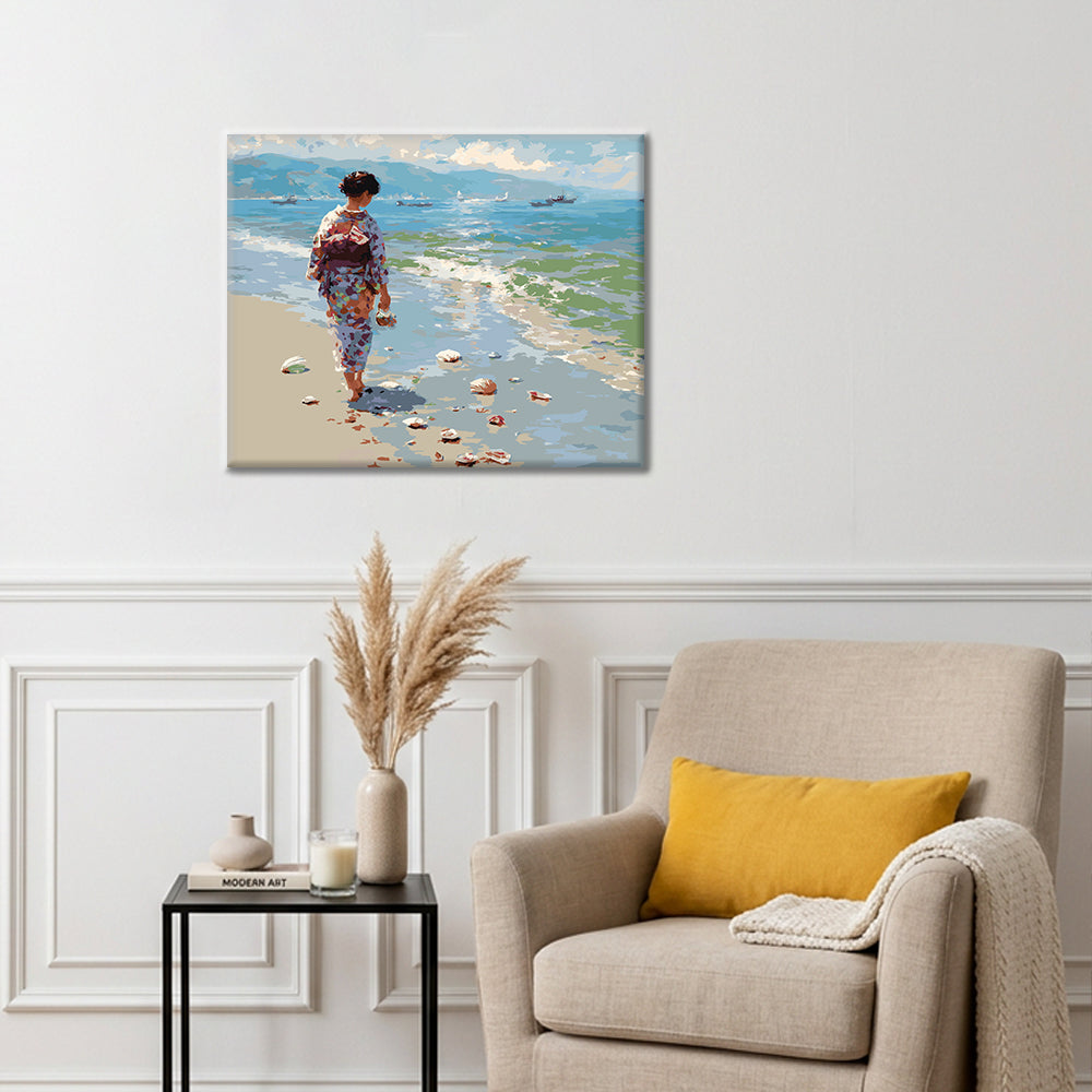 Paseo por la orilla – Pintura por números