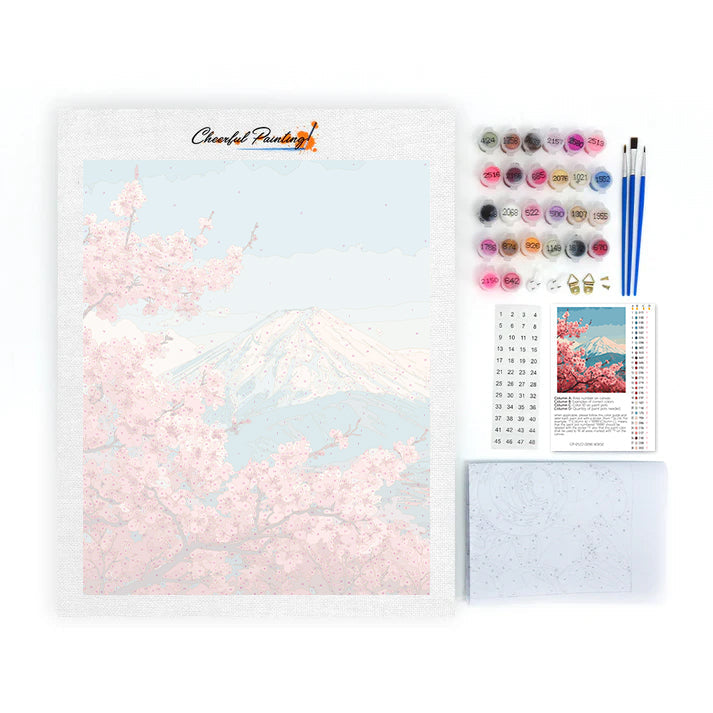 Primavera en el Fuji – Pintura por números