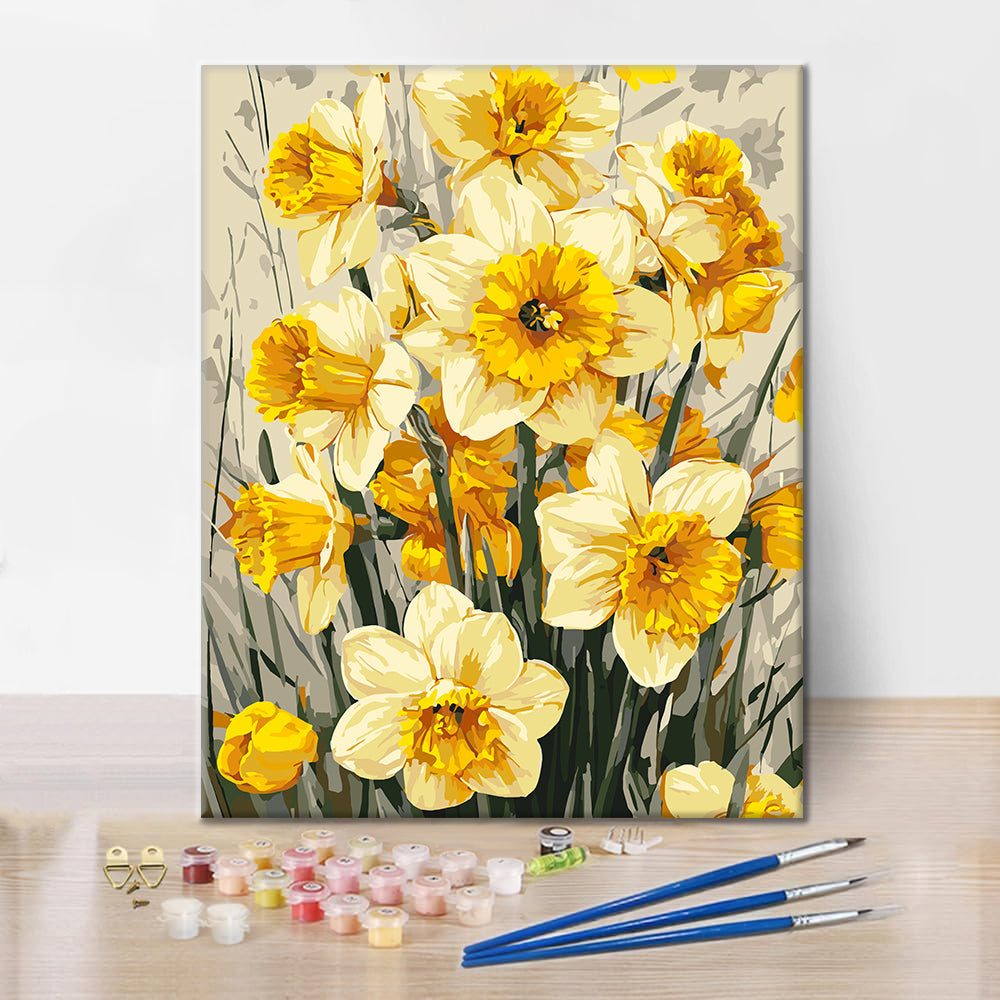 Narcisos de primavera – Pintura por números