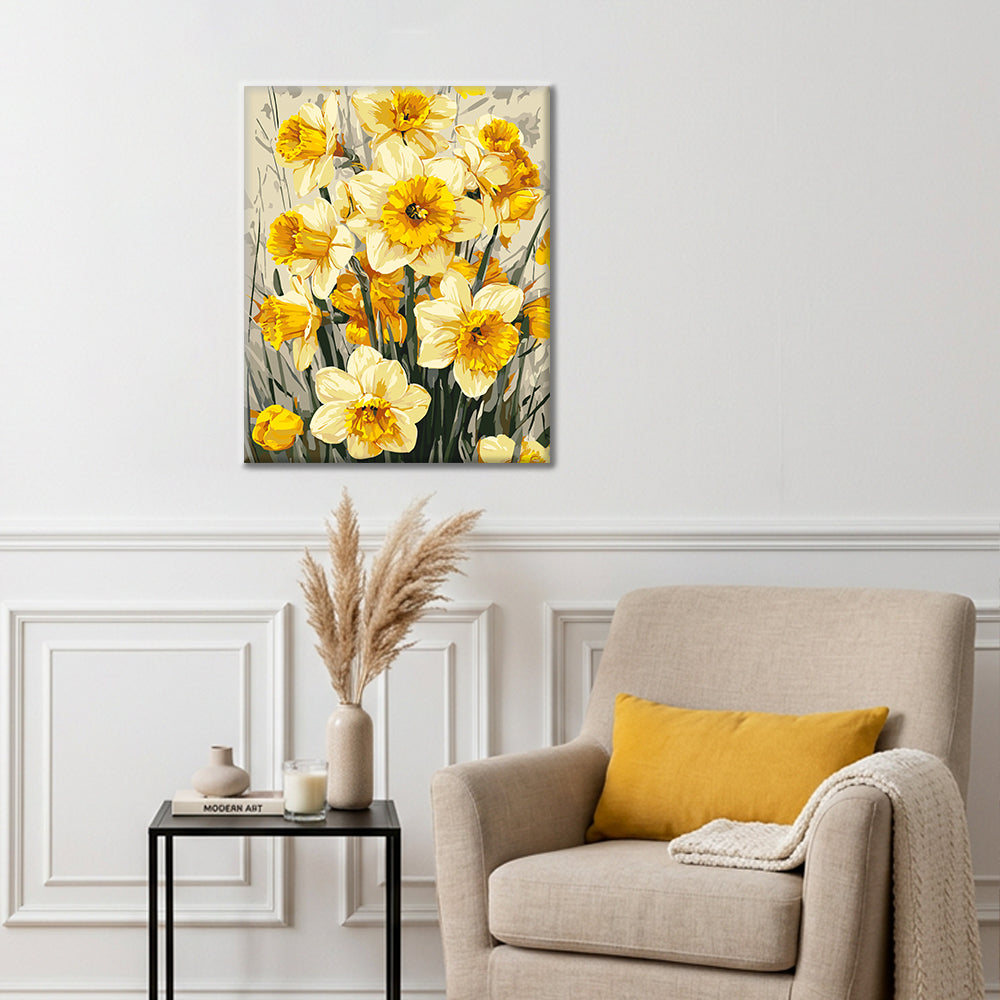 Narcisos de primavera – Pintura por números