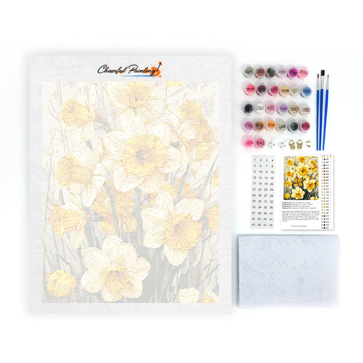 Narcisos de primavera – Pintura por números