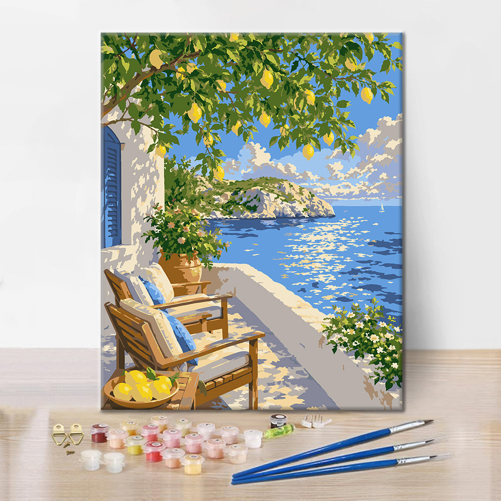 Mediterráneo de verano – Pintura por números