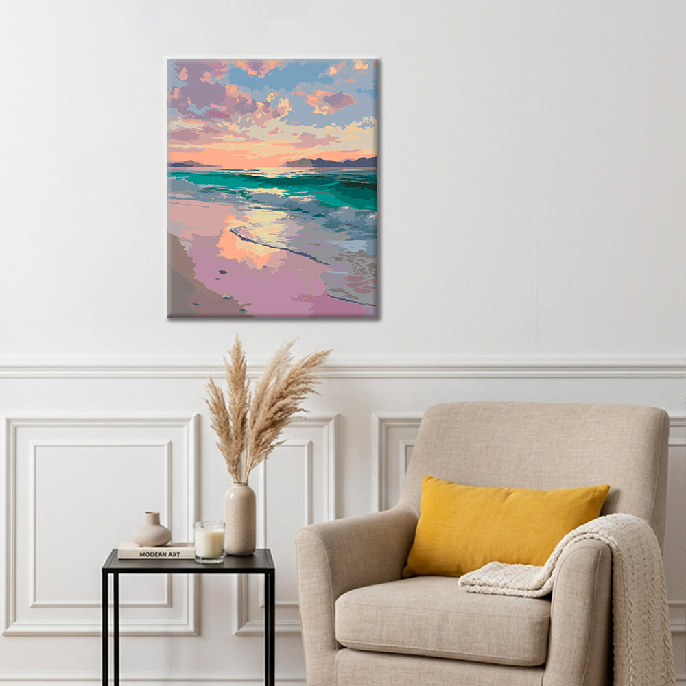 Serenidad al atardecer – Pintura por números