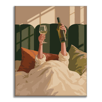 Un brindis por mañanas tranquilas – Pintura por números