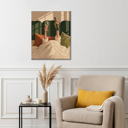 Un brindis por mañanas tranquilas – Pintura por números