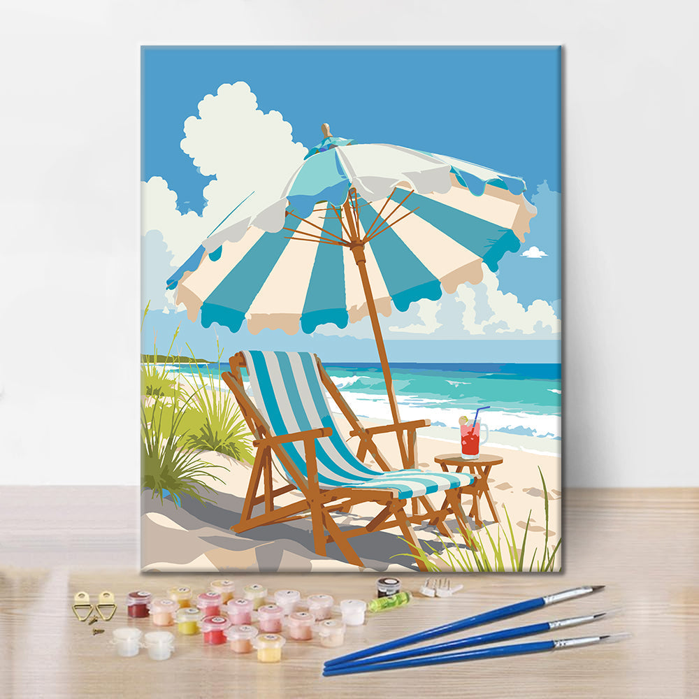 Felicidad junto al mar – Pintura por números