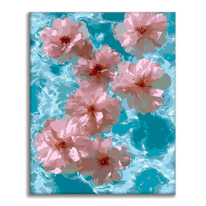 Corriente floral – Pintura por números