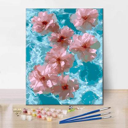 Corriente floral – Pintura por números